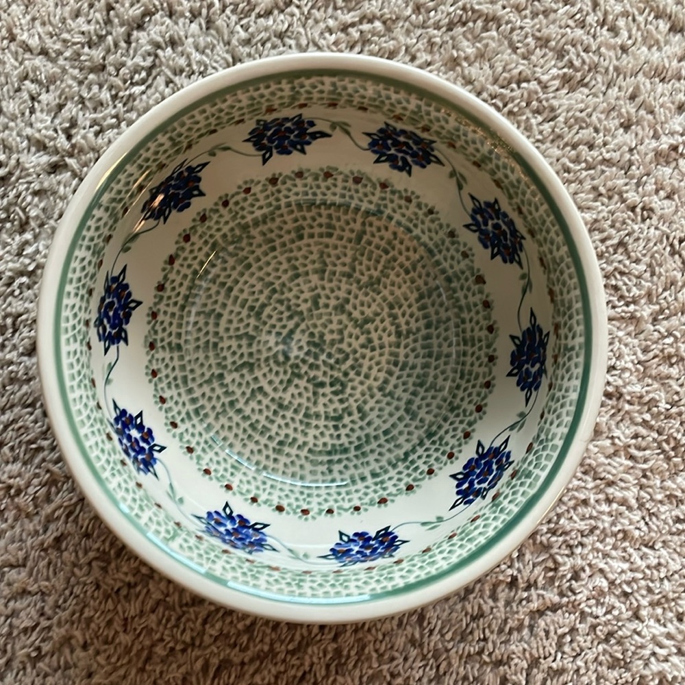 Polish pottery bowl